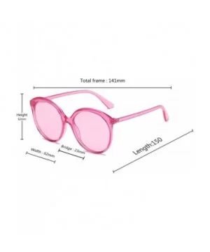 Female Big box Sunglasses Shade Glasses Men and women Sunglasses - Pink - CH18LL0A8WO $7.22 Sport