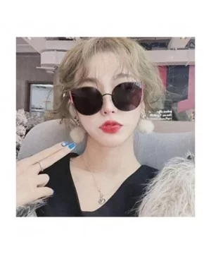 Cat Eye Color Lens Sunglasses Street Fashion Metal Frame Women Sunglasses Sun Protection Eyewear - CE1976A26HI $9.39 Cat Eye