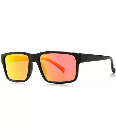 Polarized Retro Sunglasses for Men Classic Driving Square Sun Glasses for Men - CM198OZC60G $10.32 Square