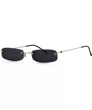 Small Orange RimlRectangle Sunglasses Men Women 90s Tiny Narrow FramelTint Sun Glasses Shades SP40 - C6 - CA197Y7LDHA $15.84 ...