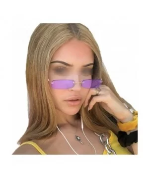 Small Orange RimlRectangle Sunglasses Men Women 90s Tiny Narrow FramelTint Sun Glasses Shades SP40 - C6 - CA197Y7LDHA $15.84 ...