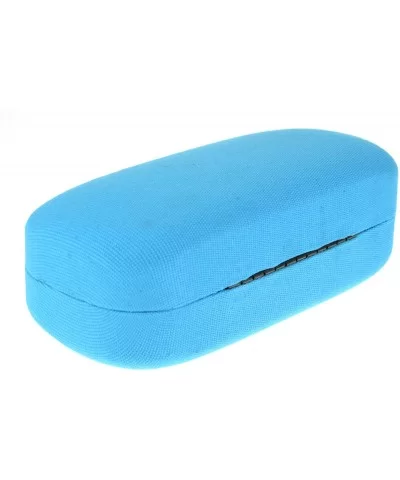 Sunglasses & Glasses Protective Hard Case Rectangular Fabric - Blue - CT186SRG6T9 $9.33 Rectangular