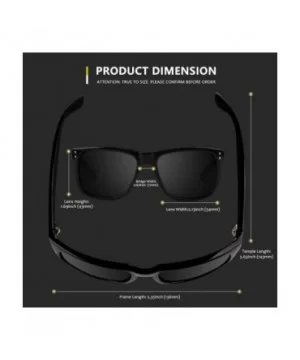 Premium TR90 Rectangular Mens Polarized Driving Sunglasses for Men Blender Sun Glasses HF02 - CD18TS8QA8W $17.63 Square