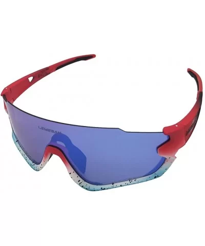 Polarized Sports Sunglasses Cycling Glasses Baseball Fishing Golf Driving Goggle - 09red&bluelenes - CH18YZA7GN6 $15.80 Sport