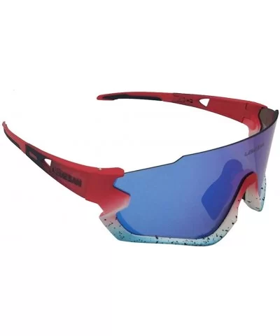 Polarized Sports Sunglasses Cycling Glasses Baseball Fishing Golf Driving Goggle - 09red&bluelenes - CH18YZA7GN6 $15.80 Sport