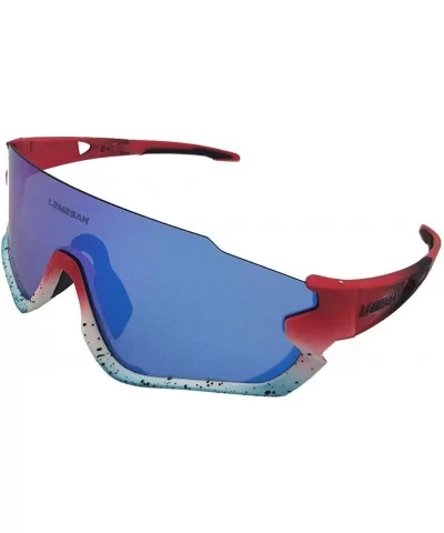 Polarized Sports Sunglasses Cycling Glasses Baseball Fishing Golf Driving Goggle - 09red&bluelenes - CH18YZA7GN6 $15.80 Sport