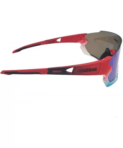 Polarized Sports Sunglasses Cycling Glasses Baseball Fishing Golf Driving Goggle - 09red&bluelenes - CH18YZA7GN6 $15.80 Sport