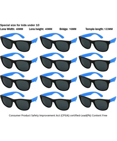 12 Pack 80's Style Neon Party Sunglasses Adult/Kid Size with CPSIA certified-Lead(Pb) Content Free - CF12JSVCGS7 $5.95 Oval