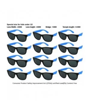 12 Pack 80's Style Neon Party Sunglasses Adult/Kid Size with CPSIA certified-Lead(Pb) Content Free - CF12JSVCGS7 $5.95 Oval