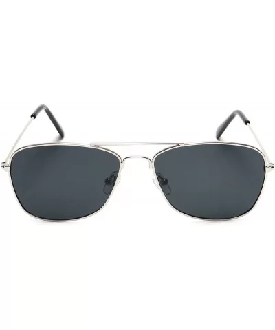 Polarized Aviator Sunglasses Many Colors - Silver/Black - 03 - CC182AHZS95 $5.85 Aviator