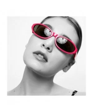 Men Novelty UV400 Small Cat Eye Sunglasses Shades Rave Club Costume Hip-Hop - Rose Red - C5190E2SGKW $5.59 Cat Eye