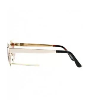 Womens Lattice Wire Frame Cat Eye Runway Fashion Sunglasses - Gold - C0123FLZQND $8.32 Cat Eye