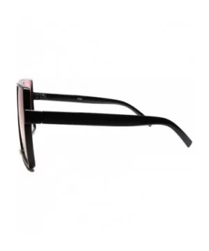 High-End Chic Designer Inspired Oversized XL Womens Sunglasses - Pink / Yellow - C618U4KGAAU $10.33 Square