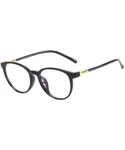 Reading Unisex Stylish Square Non-Prescription Eyeglasses Glasses Clear Lens Eyewear - Black - C318T6EMISH $6.28 Rimless