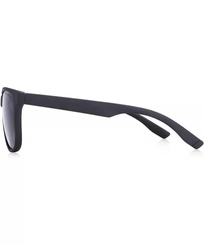 Women Polarized Sunglasses For Driving Outdoor Sports Tr90 Men Polarized Retro Sunglasses for Men - Matte Black - C818W6U94GS...