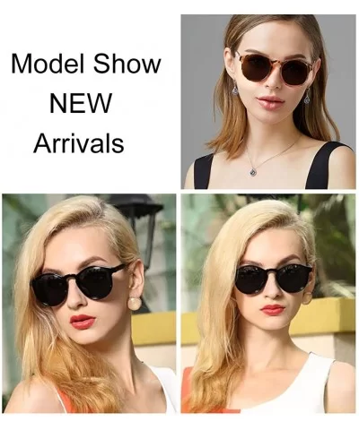 Polarized Sunglasses for Women Retro Round Womens Sunglasses Vintage Shades - C1196CNQ7U4 $11.52 Round