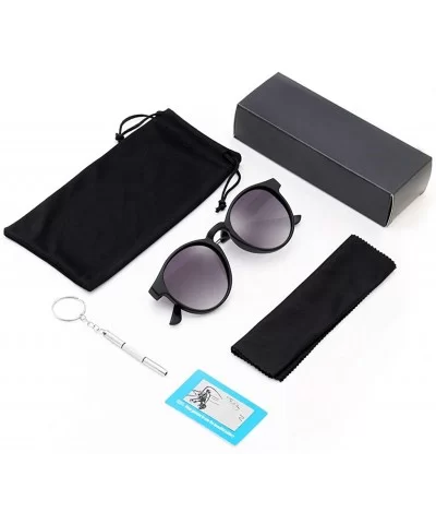 Polarized Sunglasses for Women Retro Round Womens Sunglasses Vintage Shades - C1196CNQ7U4 $11.52 Round