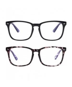 Various Blue Light Blocking Glasses Square Nerd Eyeglasses Frame Anti Blue Ray Computer Game Glasses - CE18USLCIAD $9.31 Aviator