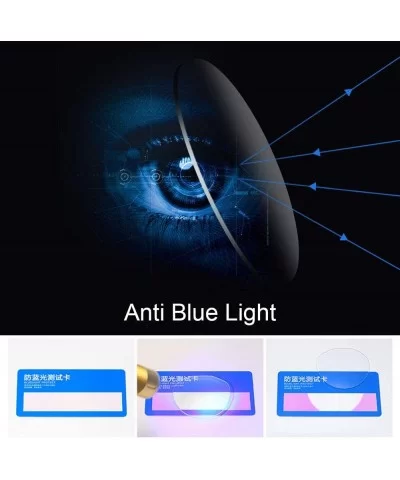 Various Blue Light Blocking Glasses Square Nerd Eyeglasses Frame Anti Blue Ray Computer Game Glasses - CE18USLCIAD $9.31 Aviator