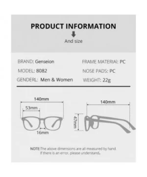 Various Blue Light Blocking Glasses Square Nerd Eyeglasses Frame Anti Blue Ray Computer Game Glasses - CE18USLCIAD $9.31 Aviator