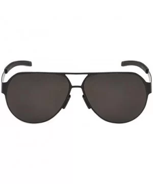 Top Luxury Sunglasses Feature Style Avaitor Lens Metal Big Frame - Black/Black - CJ11ZIRHNF7 $13.35 Sport