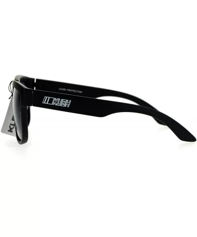 Dark Black Mens Oversize Sport Horned Sunglasses - Matte Black - CV12EO5OVJ9 $7.05 Sport