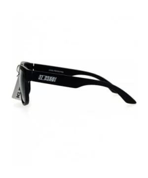 Dark Black Mens Oversize Sport Horned Sunglasses - Matte Black - CV12EO5OVJ9 $7.05 Sport