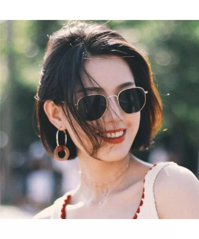 Metal Classic Vintage Women Sunglasses Luxury Design Glasses Driving Eyewear Oculos De Sol Masculino - C01985K5KOQ $26.33 Square