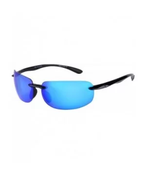 Lovin Maui" Sport Wrap Polarized Sunglasses for Men and Women - Lightweight Frames - Open Road Blue - CX12EVMO9ZV $29.94 Rimless