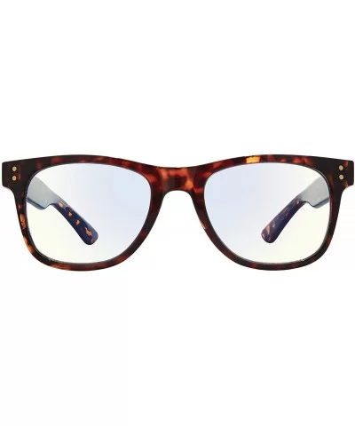 "Voyager" Blue Light Blocking Eyewear - Brown/Clear - C418SIHAHQL $23.96 Aviator