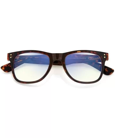 "Voyager" Blue Light Blocking Eyewear - Brown/Clear - C418SIHAHQL $23.96 Aviator