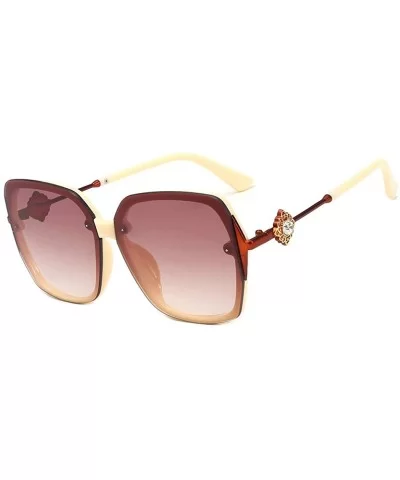 Classic fashion sunglasses - large frame sunglasses pilot men's women's glasses - F - CP18RS7OGA4 $47.32 Aviator