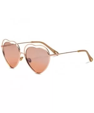 New sunglasses fashion ladies 2019 sunglasses 2019 love heart sunglasses - E - C418S5QEMZU $40.45 Aviator