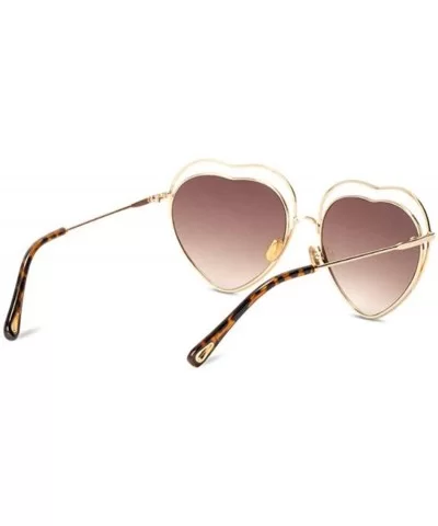 New sunglasses fashion ladies 2019 sunglasses 2019 love heart sunglasses - E - C418S5QEMZU $40.45 Aviator