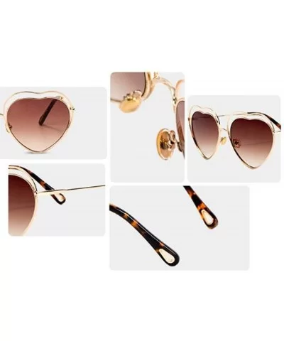 New sunglasses fashion ladies 2019 sunglasses 2019 love heart sunglasses - E - C418S5QEMZU $40.45 Aviator