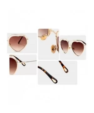 New sunglasses fashion ladies 2019 sunglasses 2019 love heart sunglasses - E - C418S5QEMZU $40.45 Aviator