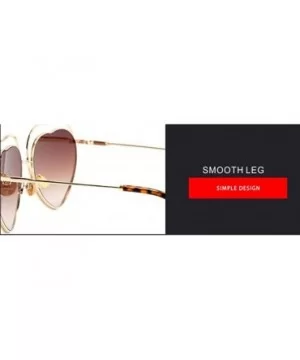 New sunglasses fashion ladies 2019 sunglasses 2019 love heart sunglasses - E - C418S5QEMZU $40.45 Aviator