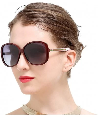 Polarized Sunglasses for Women Antiglare Anti-ultraviolet UV400 Fishing Driving Glasses Fashion Over-sized - C318WDNDLIY $16....