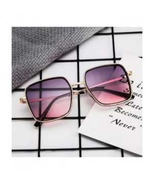 Reflective Sunglasses Polarized Oversized Colorful - Purple - CZ196ILQ7AE $9.50 Aviator