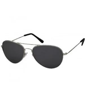 Polarized Aviator Sunglasses Eyeglasses (Black Frame/Mirror Lens) - CW112DNMHSH $10.08 Aviator