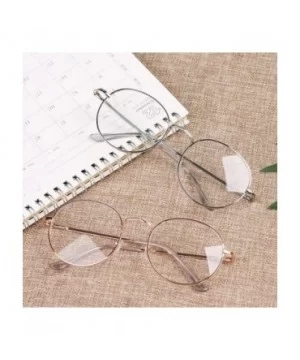 Fashion New Metal Vintage Round Glasses Women Men Oversized Glasses Frame Optical Eyeglass Vision Care Spectacles - CN198GEW4...