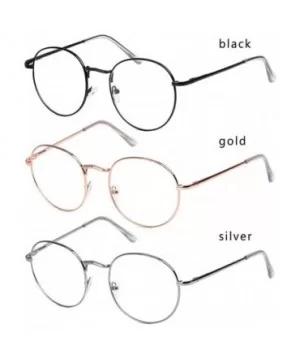 Fashion New Metal Vintage Round Glasses Women Men Oversized Glasses Frame Optical Eyeglass Vision Care Spectacles - CN198GEW4...