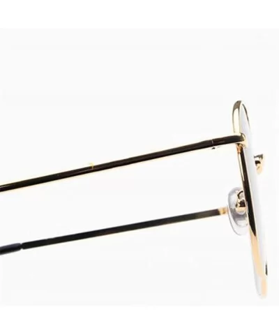 2019 Vintage Large Frame Women Sunglasses Lady Luxury Retro Metal Glasses Mirror UV400 Oculos De Sol Shopping - CX1985CA7RD $...