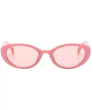 Retro Vintage Unisex Sunglasses Rapper Oval Shades Grunge Glasses - CO18O3R00US $5.53 Oval