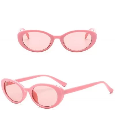 Retro Vintage Unisex Sunglasses Rapper Oval Shades Grunge Glasses - CO18O3R00US $5.53 Oval