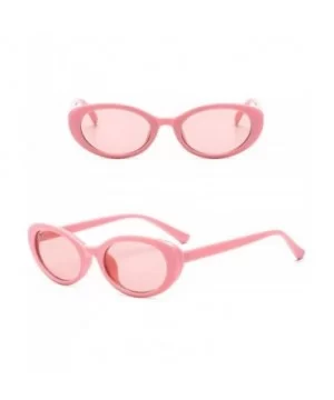 Retro Vintage Unisex Sunglasses Rapper Oval Shades Grunge Glasses - CO18O3R00US $5.53 Oval