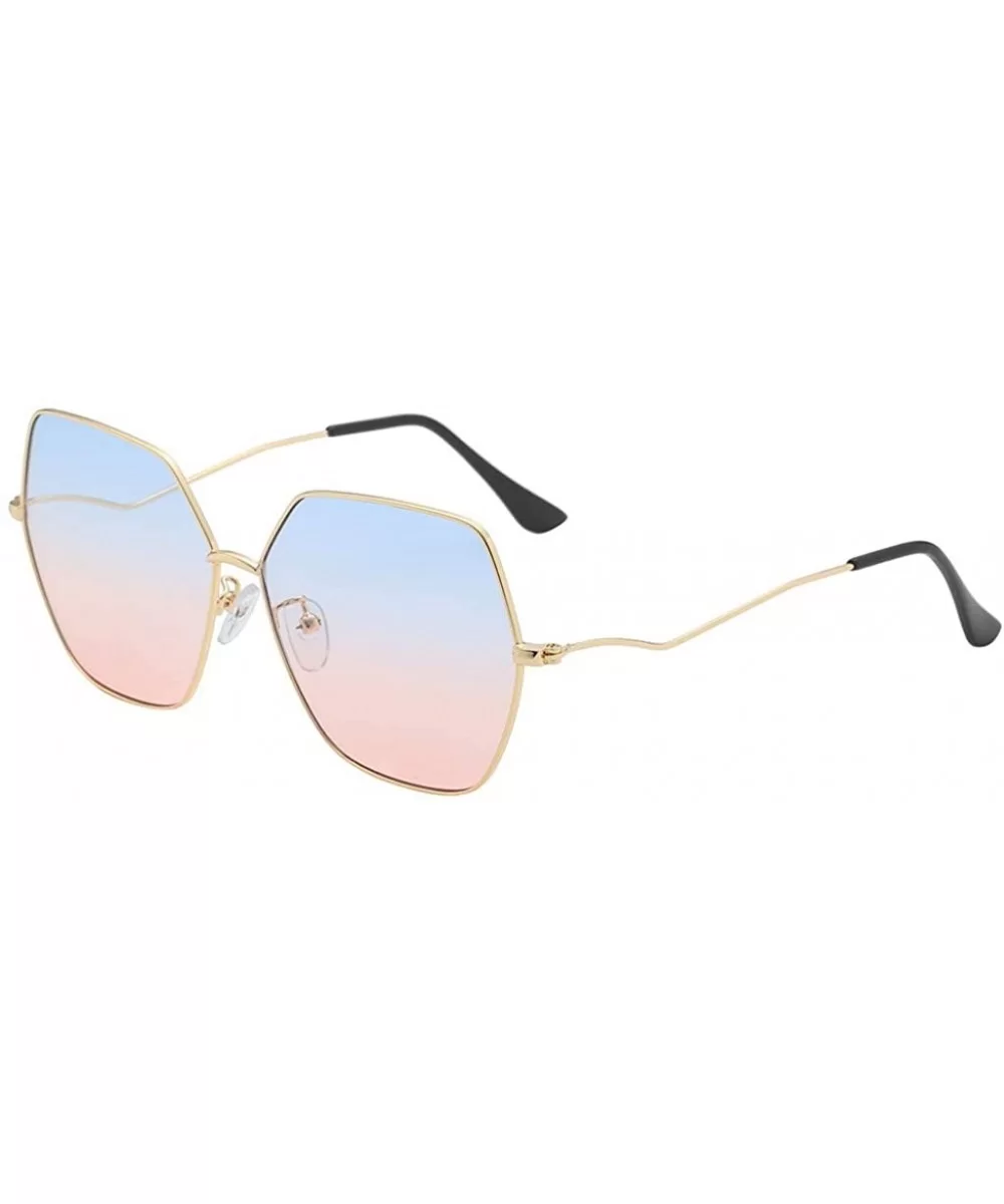 Fashion Man Women Irregular Shape Sunglasses Glasses Vintage Retro Style 2019 Fashion - C - C018TL8K8YT $6.96 Oversized