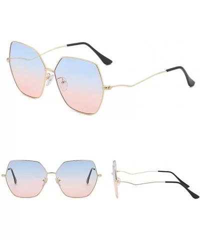 Fashion Man Women Irregular Shape Sunglasses Glasses Vintage Retro Style 2019 Fashion - C - C018TL8K8YT $6.96 Oversized