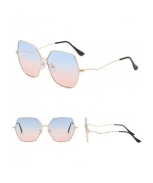 Fashion Man Women Irregular Shape Sunglasses Glasses Vintage Retro Style 2019 Fashion - C - C018TL8K8YT $6.96 Oversized