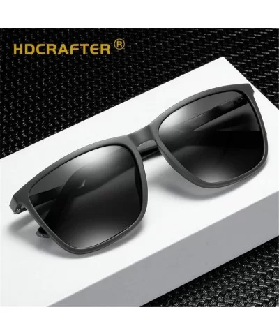 Unisex Polarized Sunglasses Vintage Nylon Frame Sun Glasses For Men Women CHQJ018 - Black - CR18Y0AEH82 $16.28 Semi-rimless